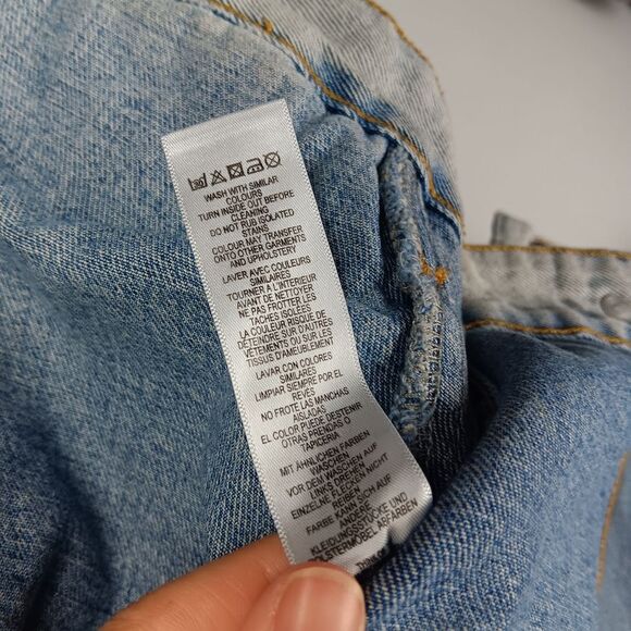 ASOS Australia Patches  Oversized Grunge Denim Jacket Size M Unisex - Picture 9 of 11